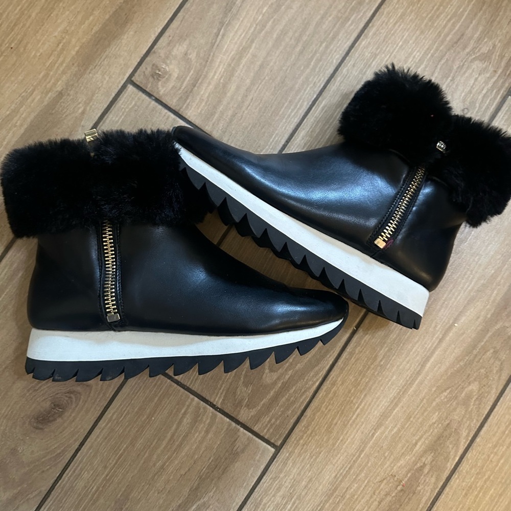 Leather and Fur Booties​​